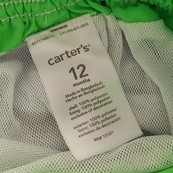 Carter's Dinosaur Swim Trunks 12m - Picture 3 of 3
